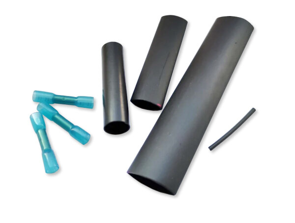 Heat-shrink tubing assembly kit for self-regulating heating cable / pipe heating.