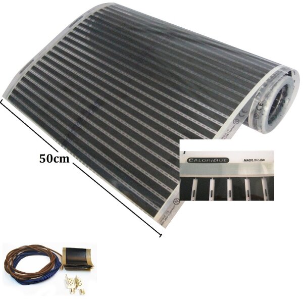Calorique® - Infrared Heating Foil Kit width 50 cm, 1  m² 150 W/m²