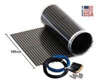 Calorique Infrarot Heizfolien Set 100 cm breit 22 m²...