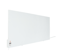 Infrarotheizung mit Digitalthermostat in Weiß mit 700Watt SUNWAY SWRE 700 + Standfuß-Set