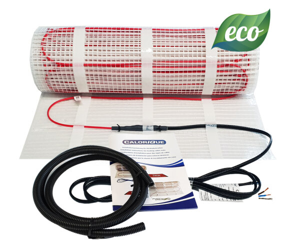 Calorique ECO Twin-Heizkabelmatten elektrische Fußbodenheizung 150W/m²  / 1,0 m²