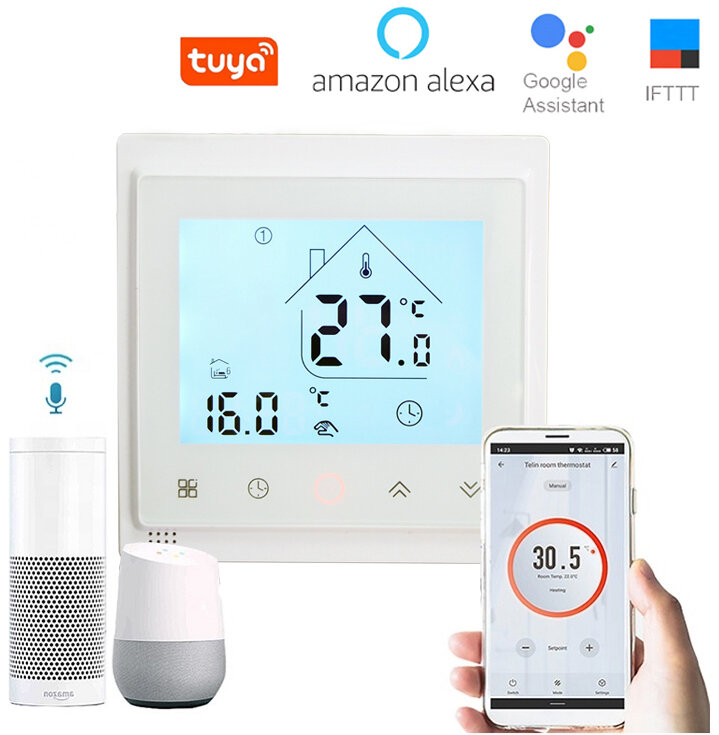 Thermostat AC603 programmierbarer WLAN-Thermostat. Kompatibel mit Ale
