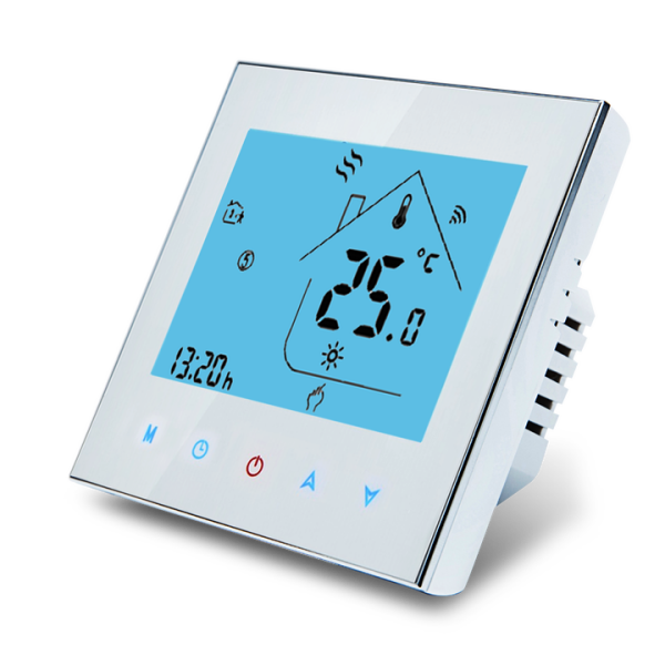 Thermostat AC605 programmierbarer WLAN-Thermostat. Kompatibel mit Alexa, Google-Assistent, SmartHome, Tuya APP. 16A