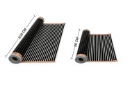 Infrarot Heizfolien NEO Set 100 cm breit - 16 m² 150 W/m²