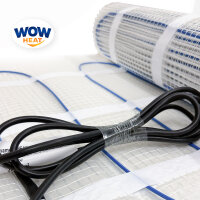 WOW Heat Heizkabelmatten elektrische Fußbodenheizung 150 W/m² / 0,5 - 12 m²