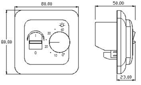 Thermostat Raumthermostat Fußbodenheizung Temperaturregler Bodenfühler-BTC70 Neu 