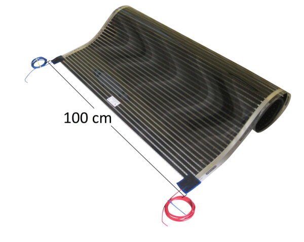 Heating Panel 100cm width, 3.0 m long, 150 W/m², protective shielding