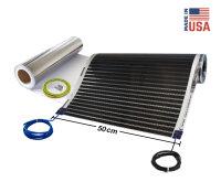 Heating Panel 50 cm width, 3.0 m long, 220 W/m², protective shielding